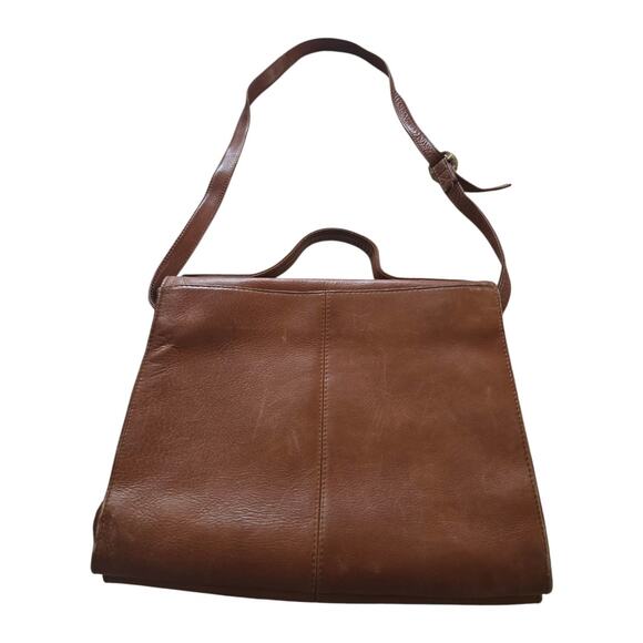 Vintage Hobo International Genuine Leather Shoulder Bag Original Friar Brown - Picture 3 of 10